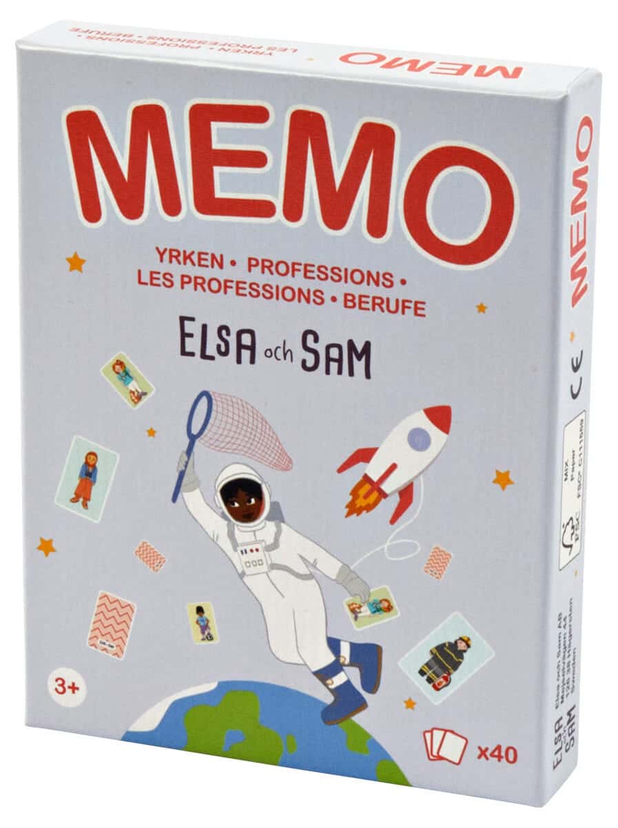 Elsa och Sam Memory Yrken Spel
