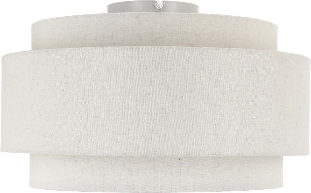 Northlight Albert plafond i metall och linne