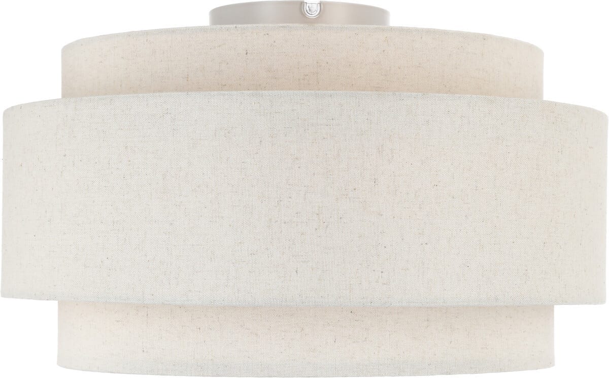 Northlight Albert plafond i metall och linne