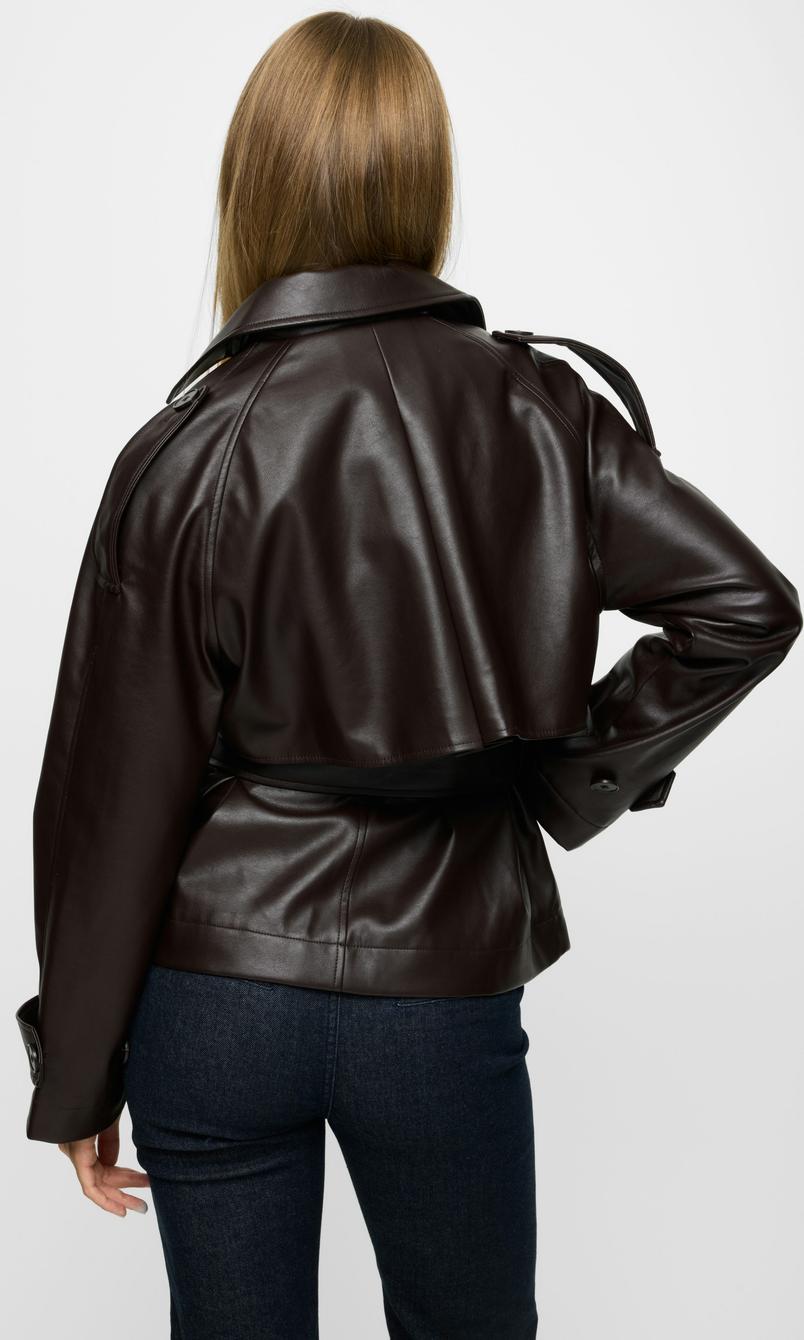 Kaffe Ariane Skinnjacka för Dam