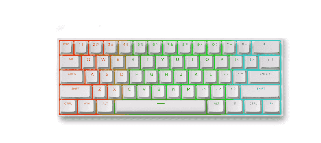 MCHOSE Ace 60 Pro ANSI Tangentbord Vit