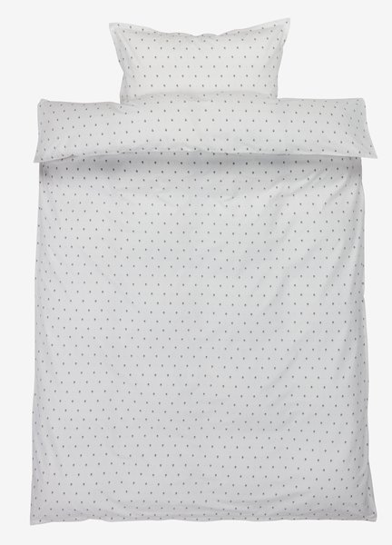 Påslakanset OLGA Percale Blå/Vit 150x210