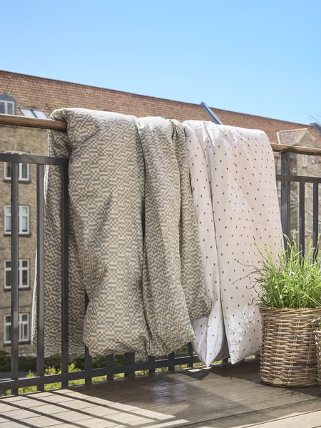 Påslakanset OLGA Percale Blå/Vit 150x210