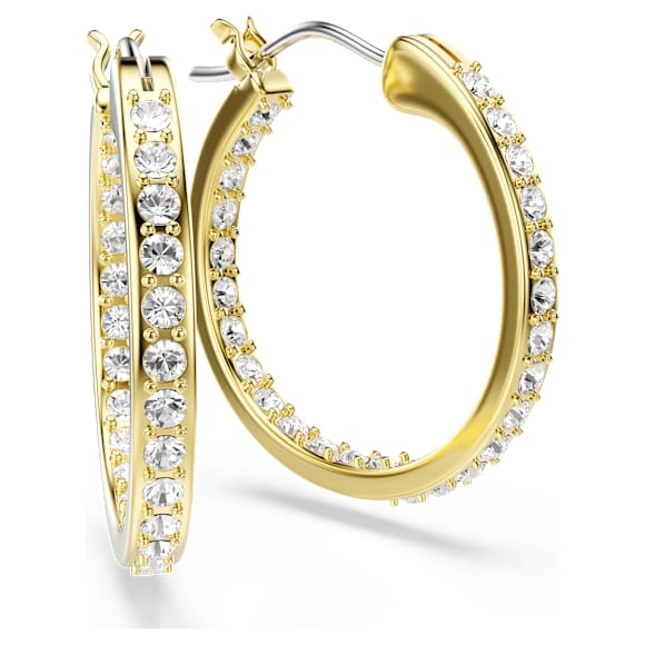 Sommerset Small White Gold Hoop Earrings