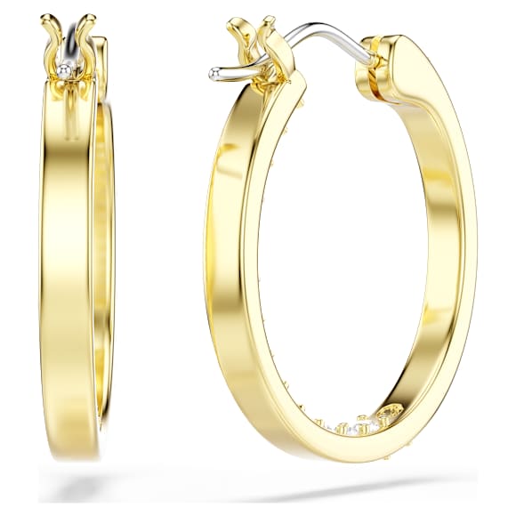 Sommerset Small White Gold Hoop Earrings
