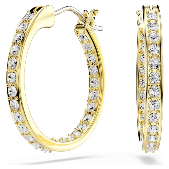 Sommerset Small White Gold Hoop Earrings