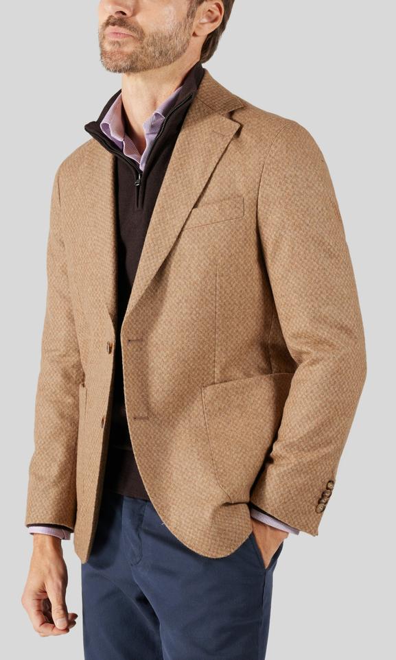 Oscar Jacobson Ferry Patch Ljusbrun Kavaj