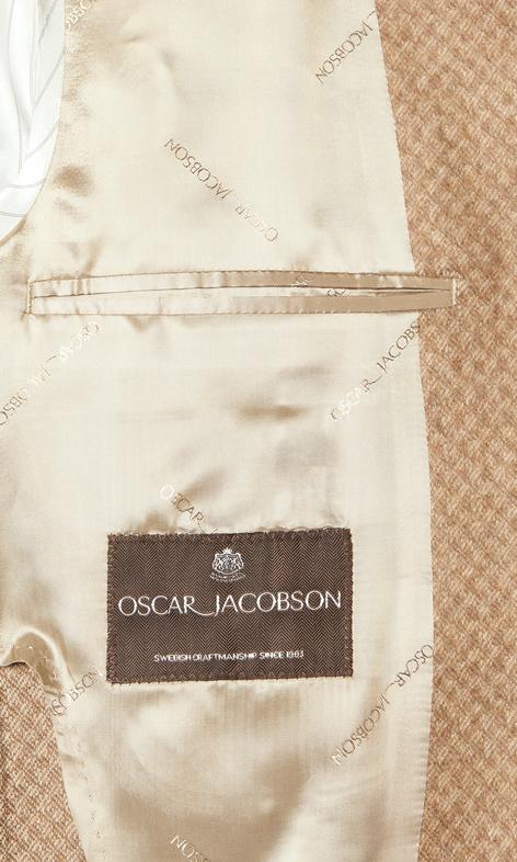 Oscar Jacobson Ferry Patch Ljusbrun Kavaj