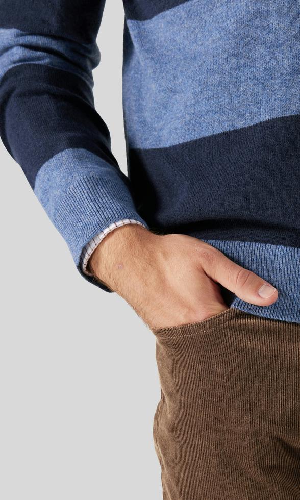 GANT Superfine Lambswool Rugbytröja Marinblå Herr