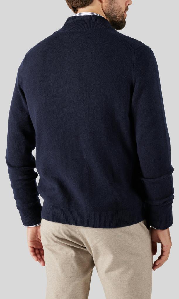 Morris Stockholm Hertford Merinocardigan Marinblå