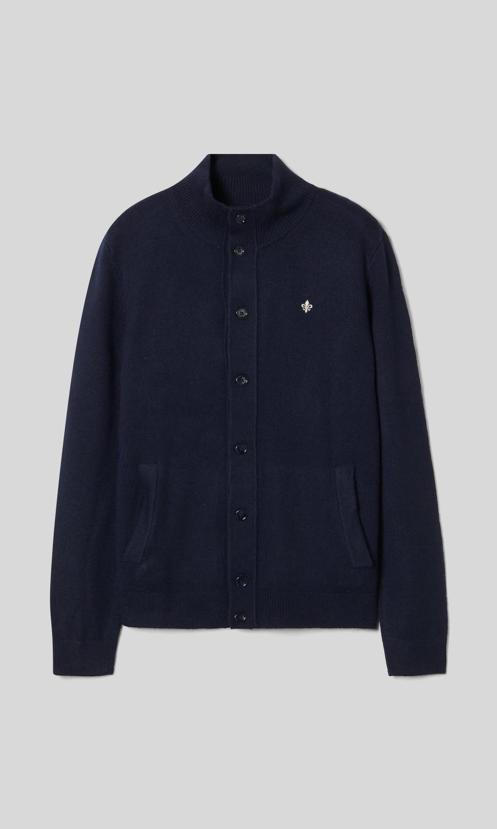 Morris Stockholm Hertford Merinocardigan Marinblå