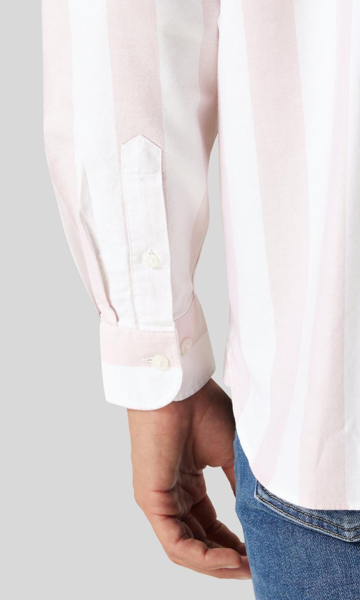 These Glory Days Randig Oxfordskjorta Ljusrosa