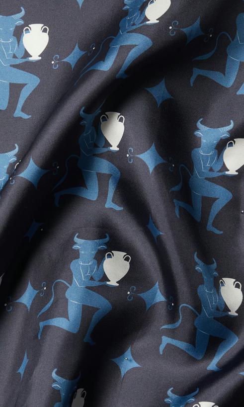 These Glory Days Niven Sidenscarf Marinblå