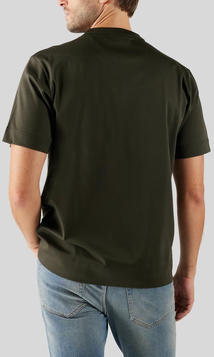 NN07 Pedro Broderad T-shirt Mörkgrön