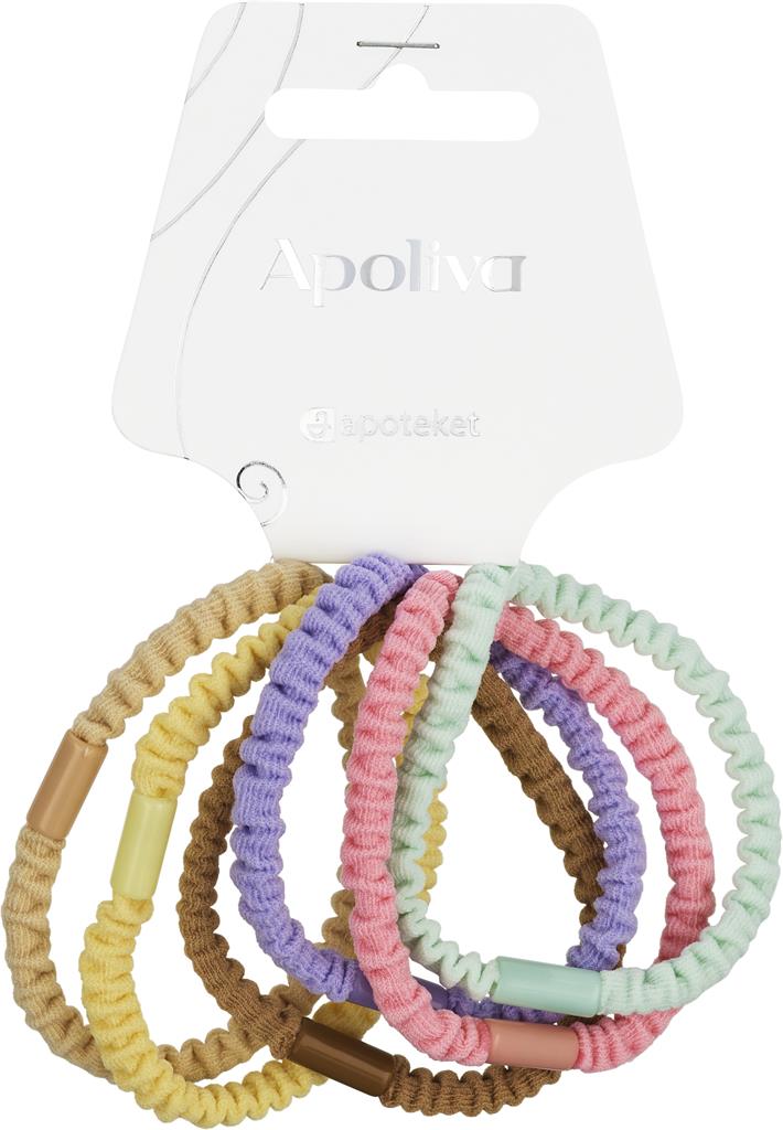 Apoliva Hårsnodd Pastell 6-pack