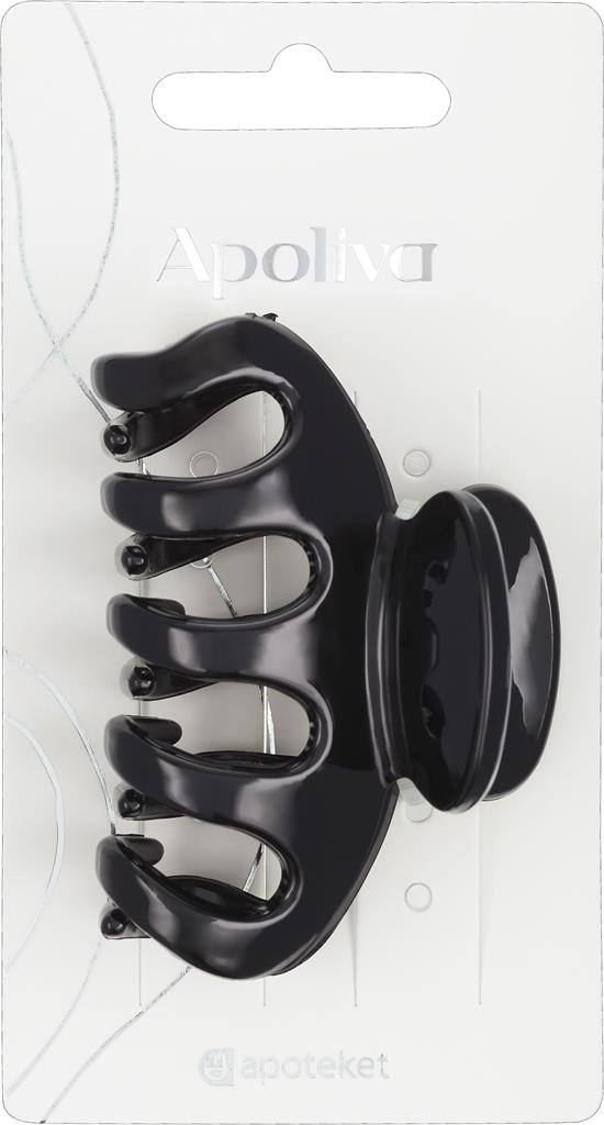 Apoliva Svart Hårklämma 1 st