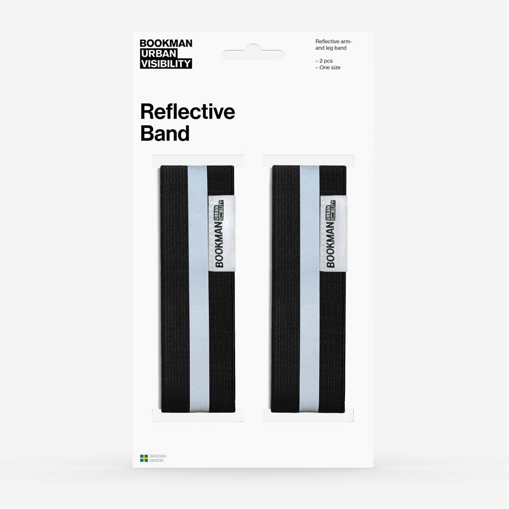 Bookman Urban Reflective Bands Black 2-pack
