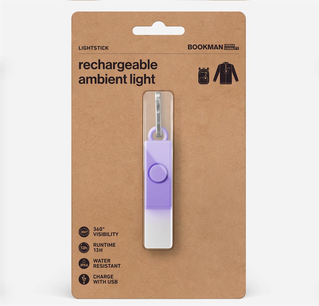 Bookman Urban Visibility Lightstick Lavendel
