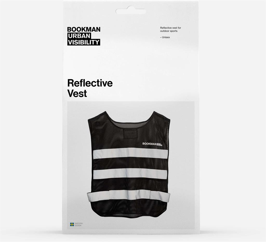 Bookman Urban Reflective Vest Black M/L