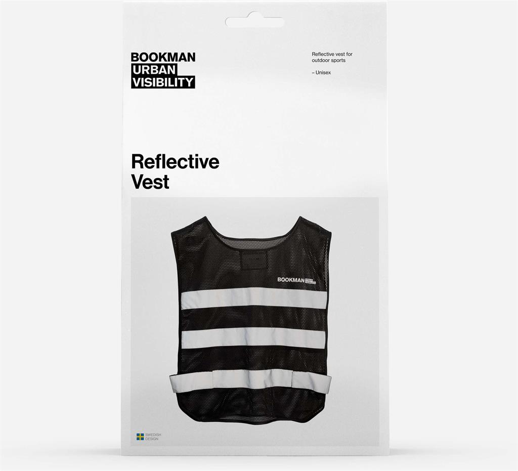 Bookman Urban Reflexväst Svart XL/XXL