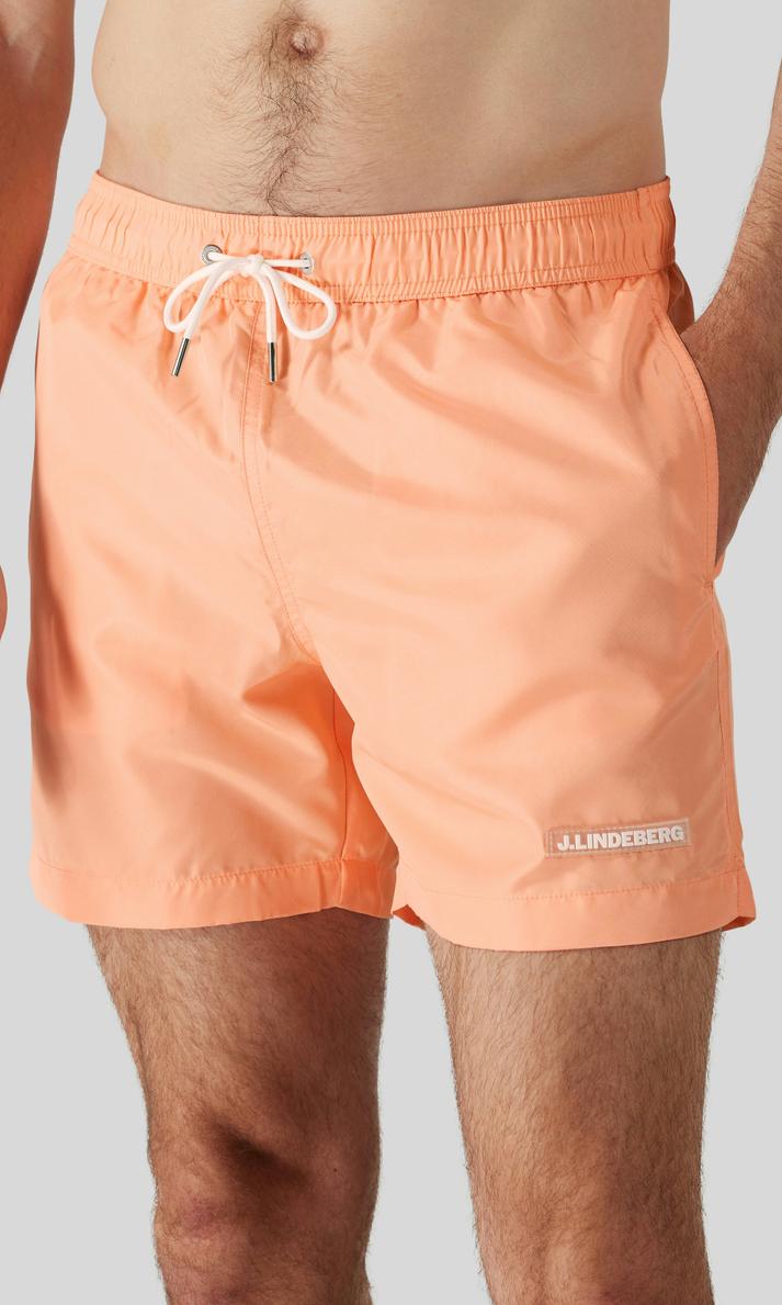 J.Lindeberg Banks Ljusorange Herrbadshorts