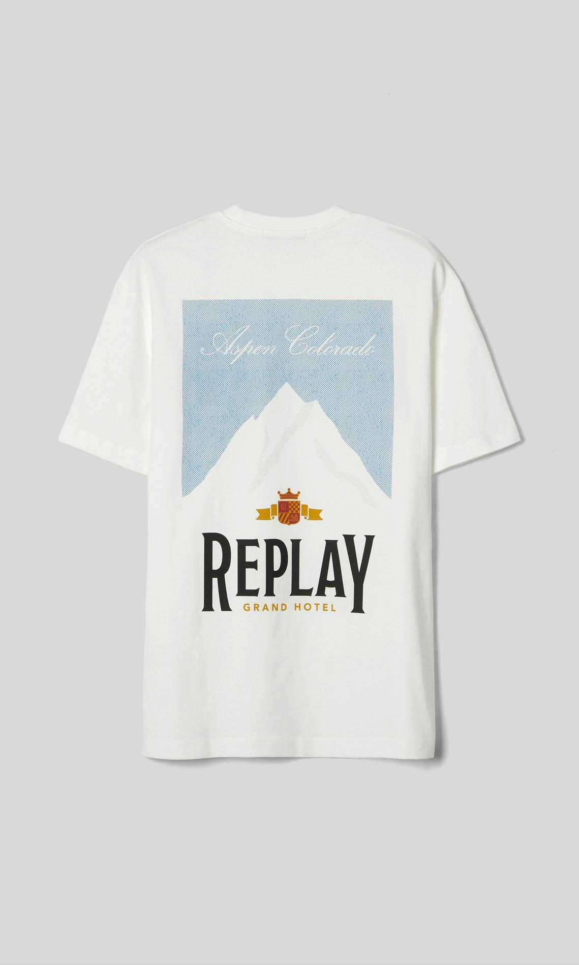 Replay Vit T-Skjorta för Herr