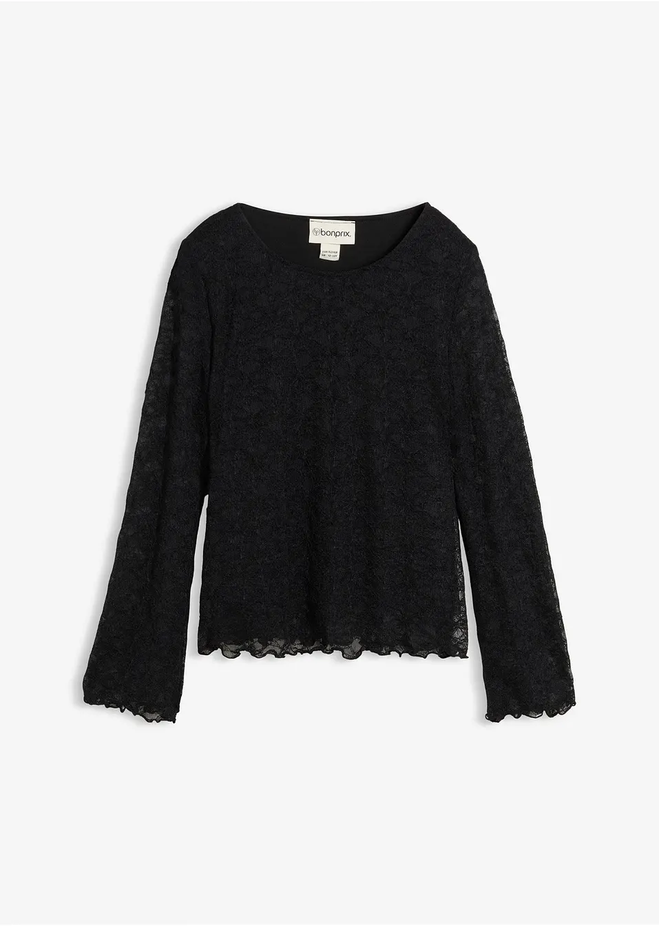 Elegant svart spetsblus för barn
