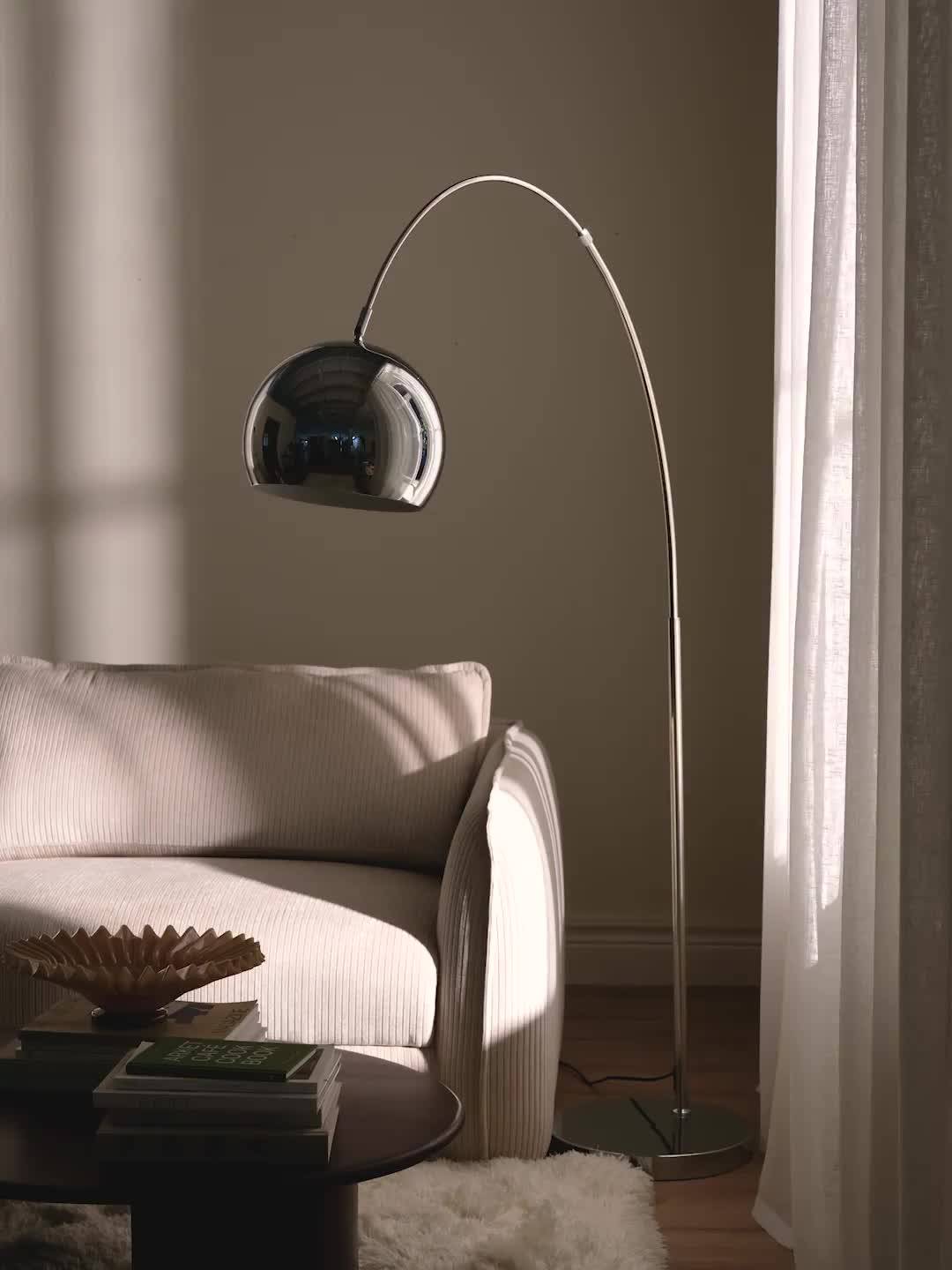 Ellos Golvlampa Canon i Krom