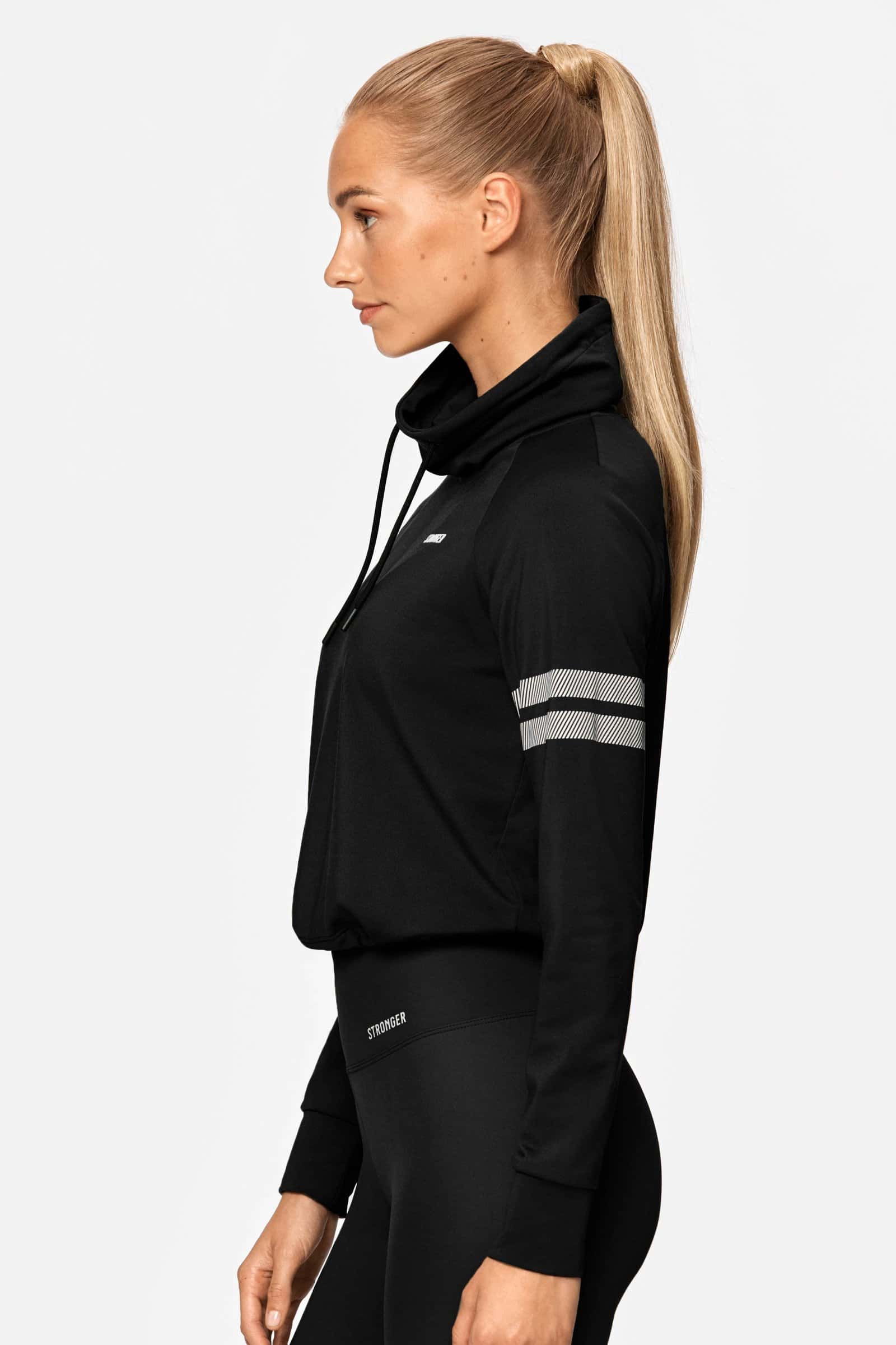 Signature Black Turtleneck Quick-Dry Top