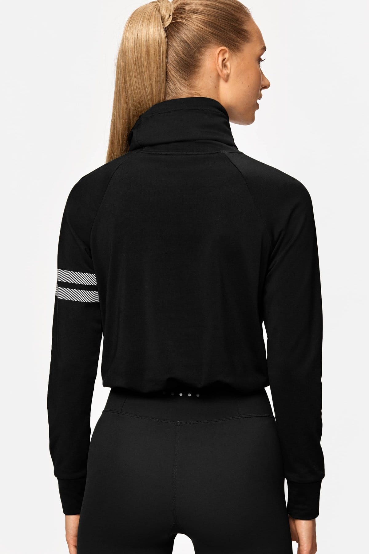 Signature Black Turtleneck Quick-Dry Top