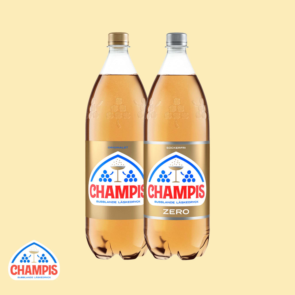 5 kr Cashback på Champis Original och Zero 150 cl.