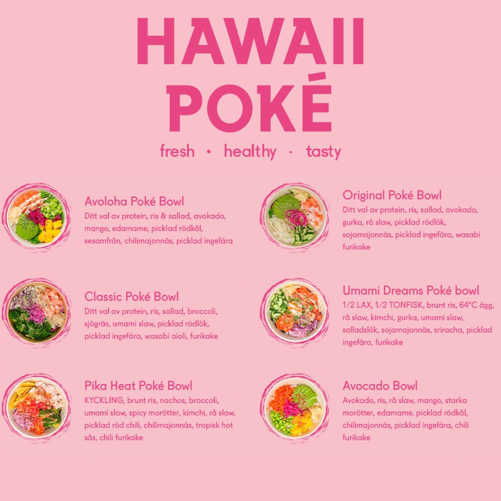 25 kr cashback på valfri Poké Bowl