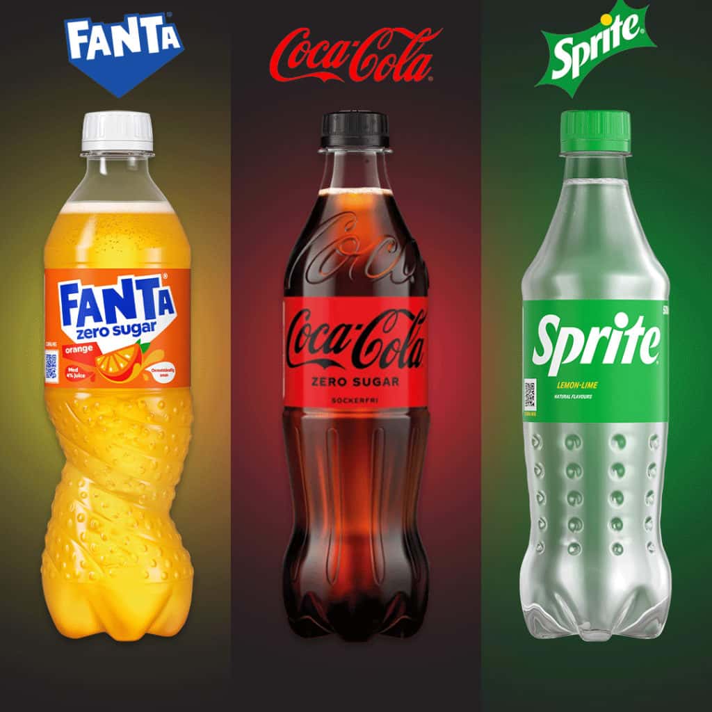 2 kr Cashback på Coca-Cola, Fanta eller Sprite 50 cl