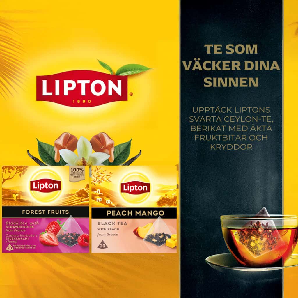 5 kr Cashback på Lipton Svart Te
