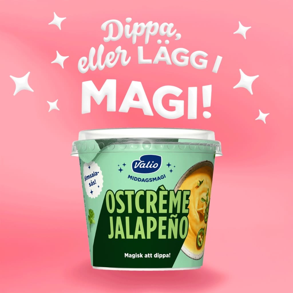 15 kr Cashback Valio Middagsmagi Jalapeño Ostcrème