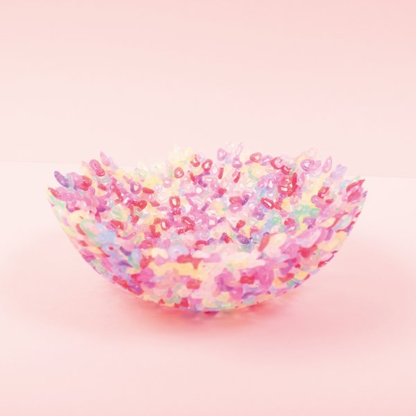 Rörpärlor Glittermix i Hink 5000 st