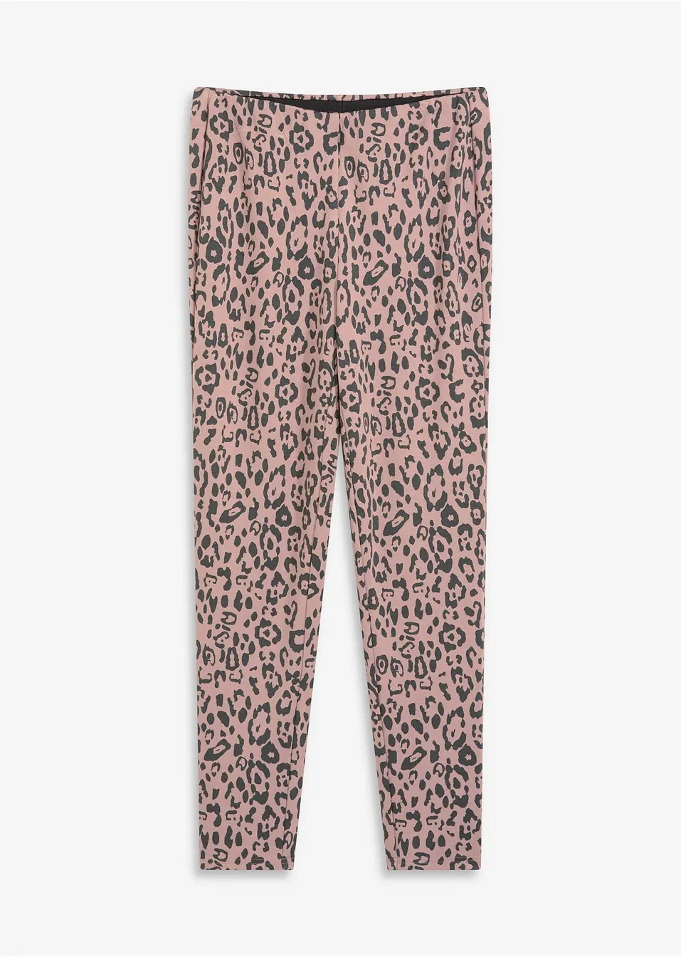 Elegant mockaimitationsbyxa med leopardmönster