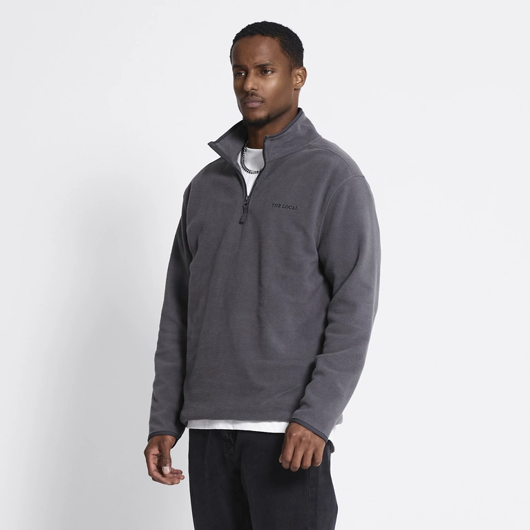 Fleece Sweater with Embroidered Design