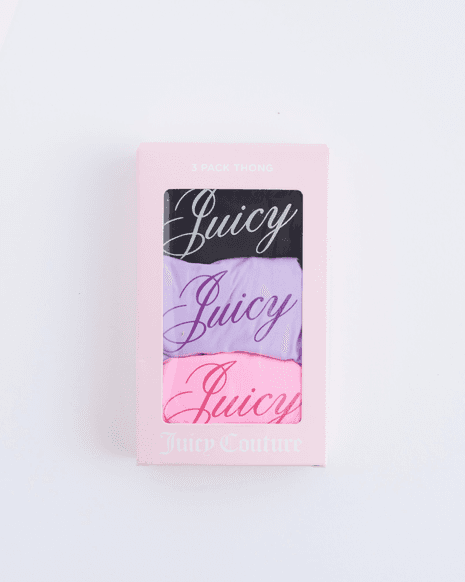 Juicy Couture Script Multi Thong