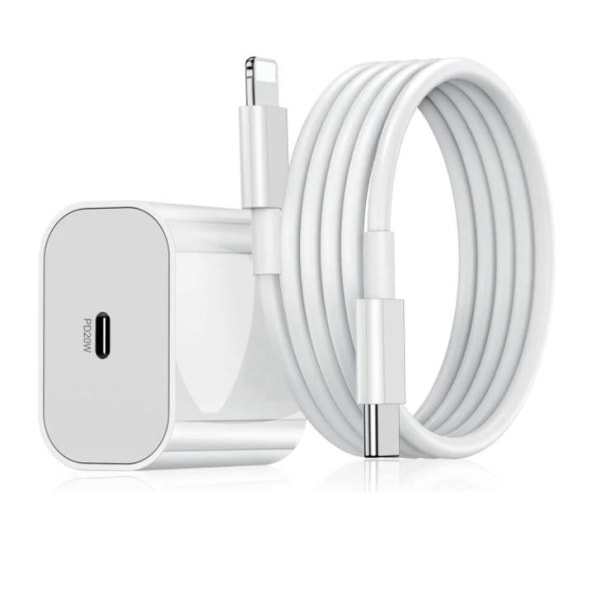 3-Pack iPhone Snabbladdare med 2m USB-C Kabel
