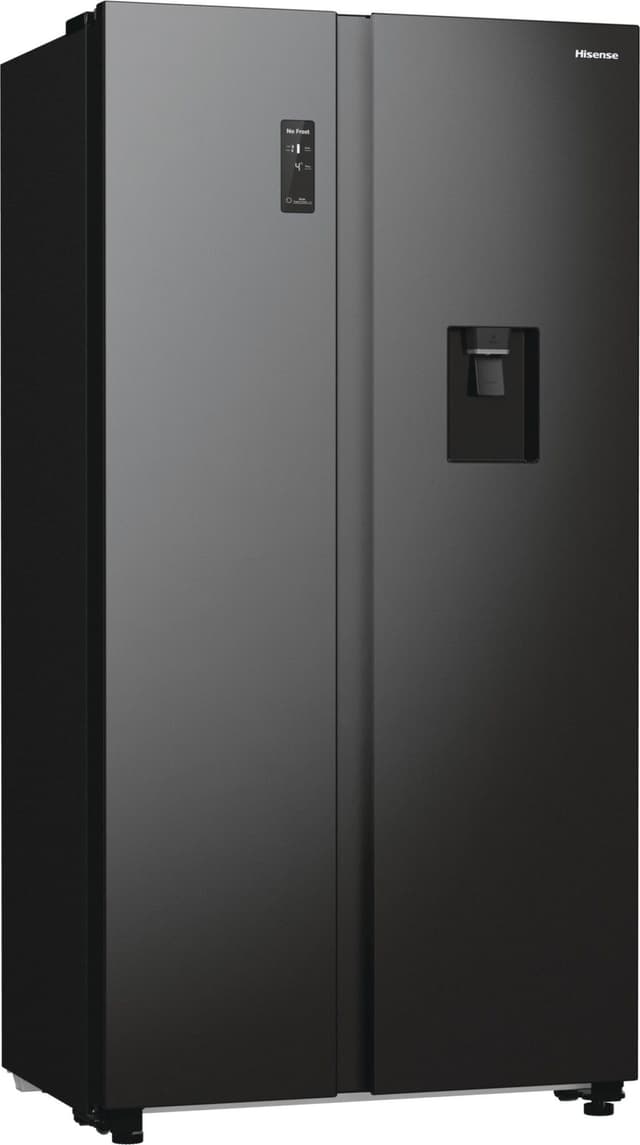 Hisense Side by Side RS711N4WFD Svart Rostfritt Stål