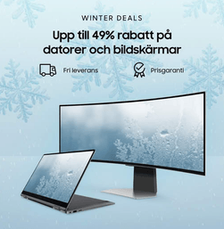 Upp till 49 % rabatt på datorer och bildskärmar hos Samsung
