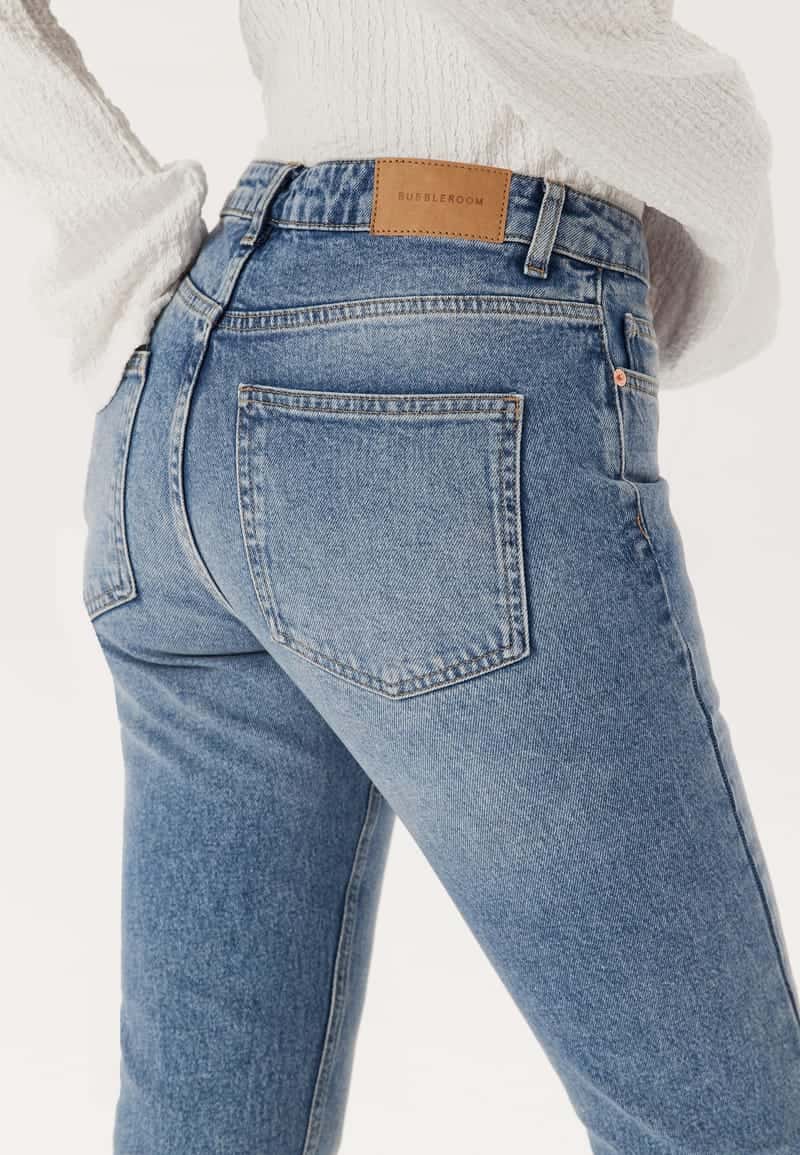 BUBBLEROOM Slim Fit Ankle Jeans