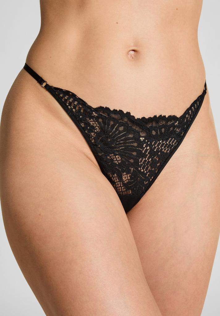 Calvin Klein Cotton Modal Thong Black