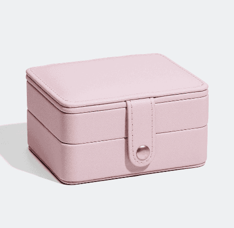 Elegant ljusrosa reseskrin