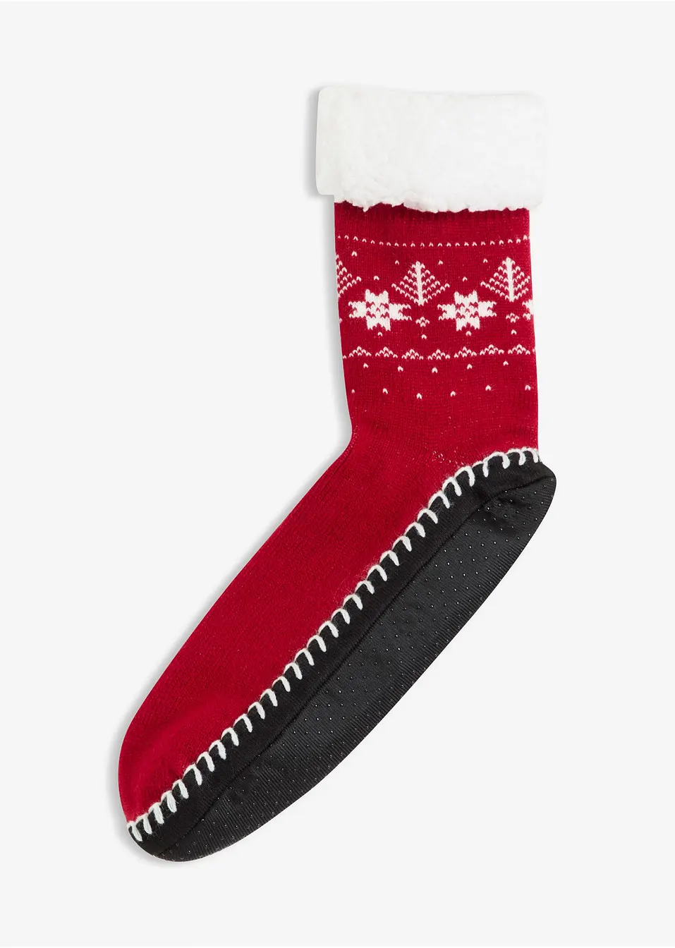 Mjukstickade halkfria mysstrumpor med teddyfoder