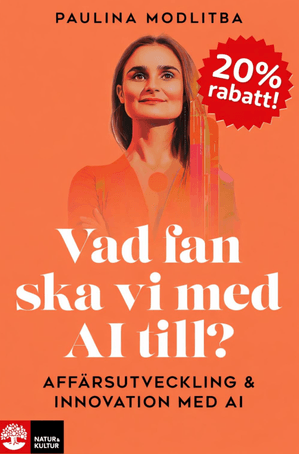 20 % rabatt på boken "Vad fan ska vi med AI till"