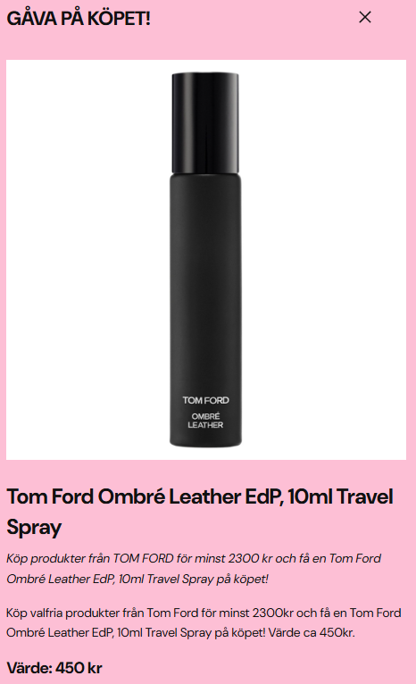 Ombré Leather EdP & Body Spray Gåvoset + gåva på köpet ( handla för minst 2300kr )