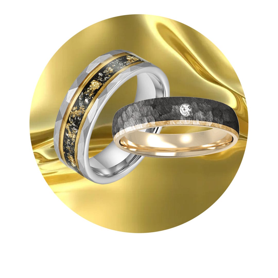 Eleganta förlovnings- och vigselringar. Smycken.