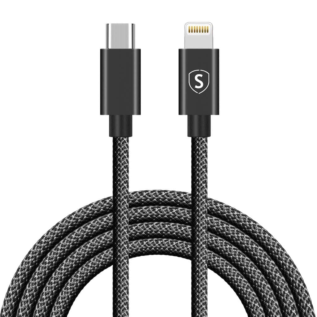 SiGN USB-C till Lightning-kabel 2m Svart